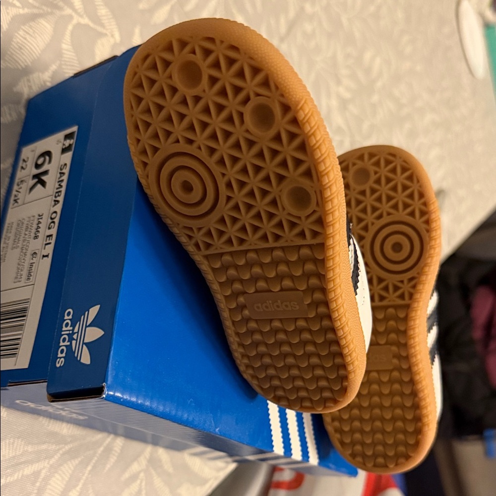 adidas Kids Samba Sneakers White Black Gum - Picture 3 of 3